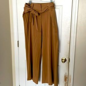 High waist wide leg pants